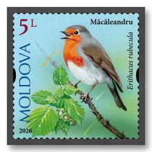 MP1417 „Songbirds from the Territory of Moldova” (stamp „European robin. Erithacus rubecula.”)
